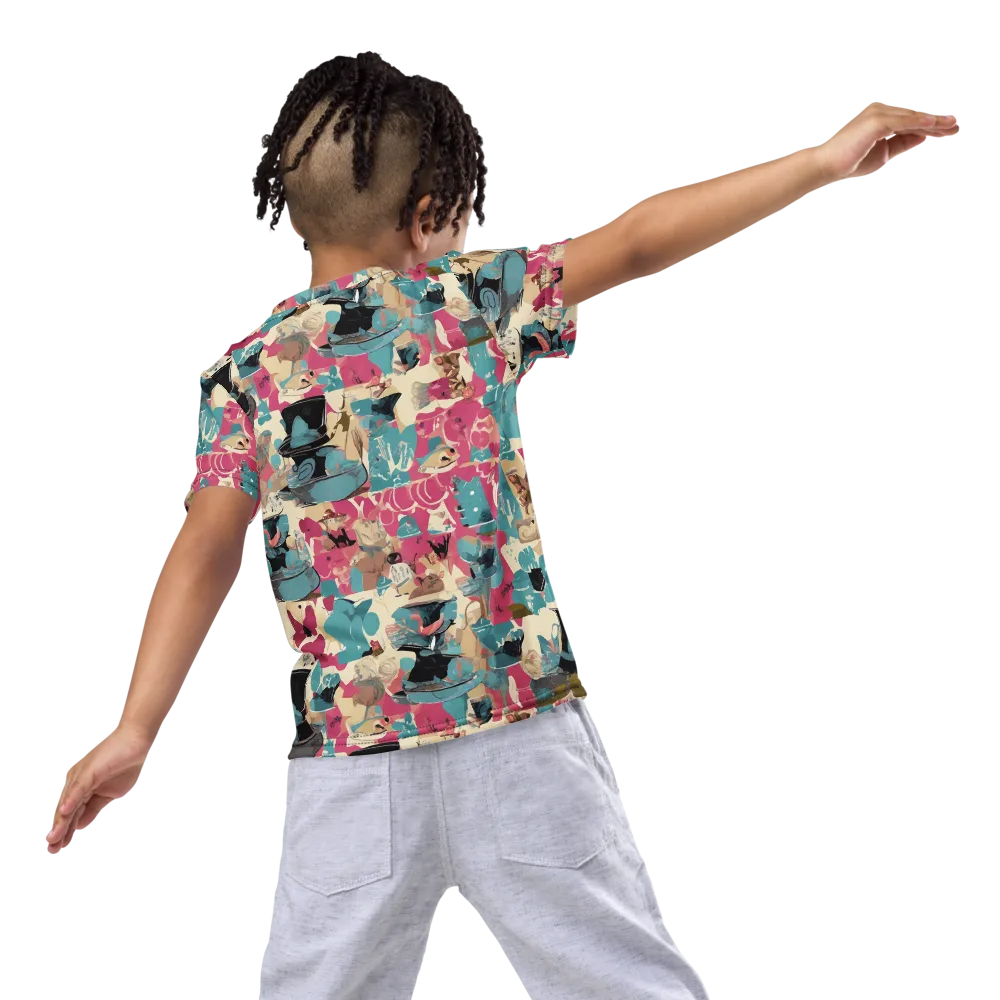 Cabinet of Curiosities on Kids Crew Neck T-Shirt — Back