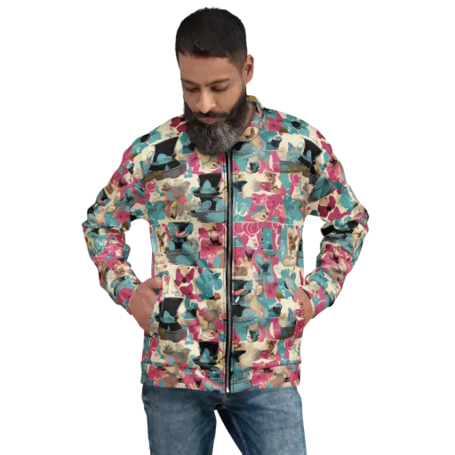 Cabinet of Curiosities on a Bomber Jacket