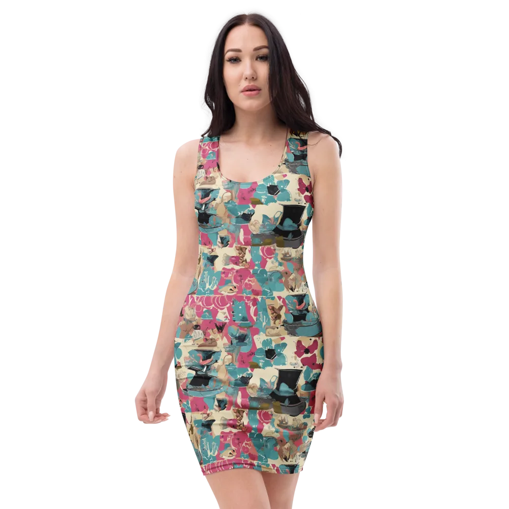 Cabinet of Curiosities on Bodycon Dress — Front