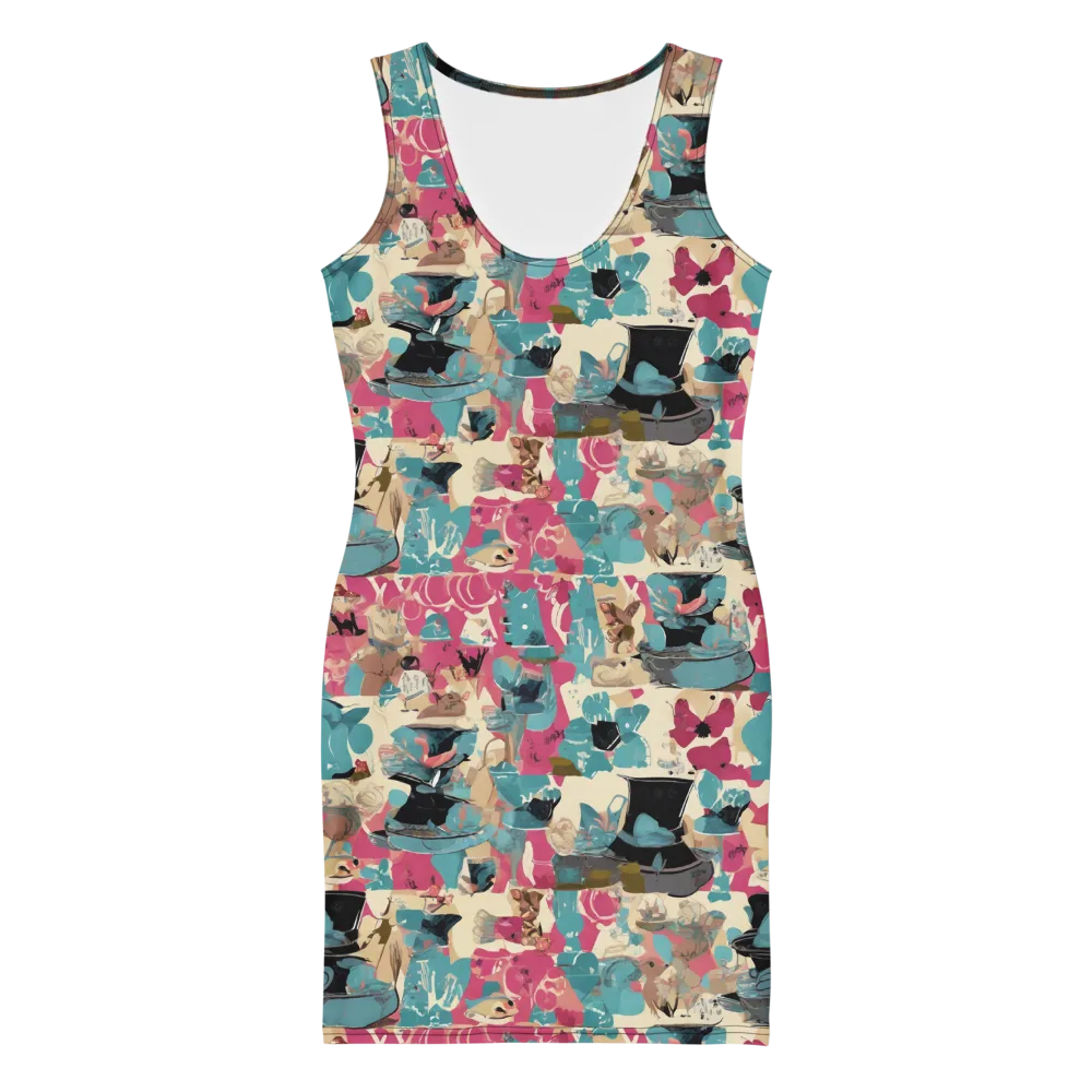 Cabinet of Curiosities on Bodycon Dress — Front
