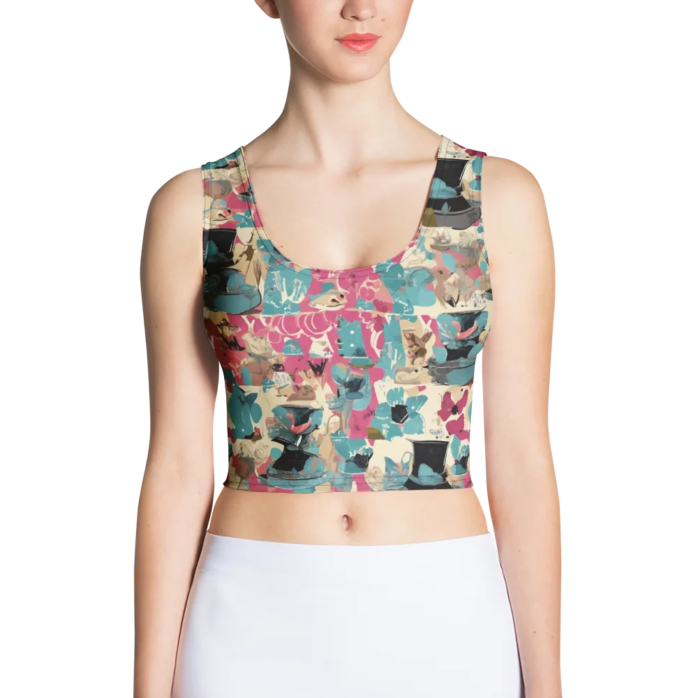Cabinet of Curiosities on Crop Top — Front