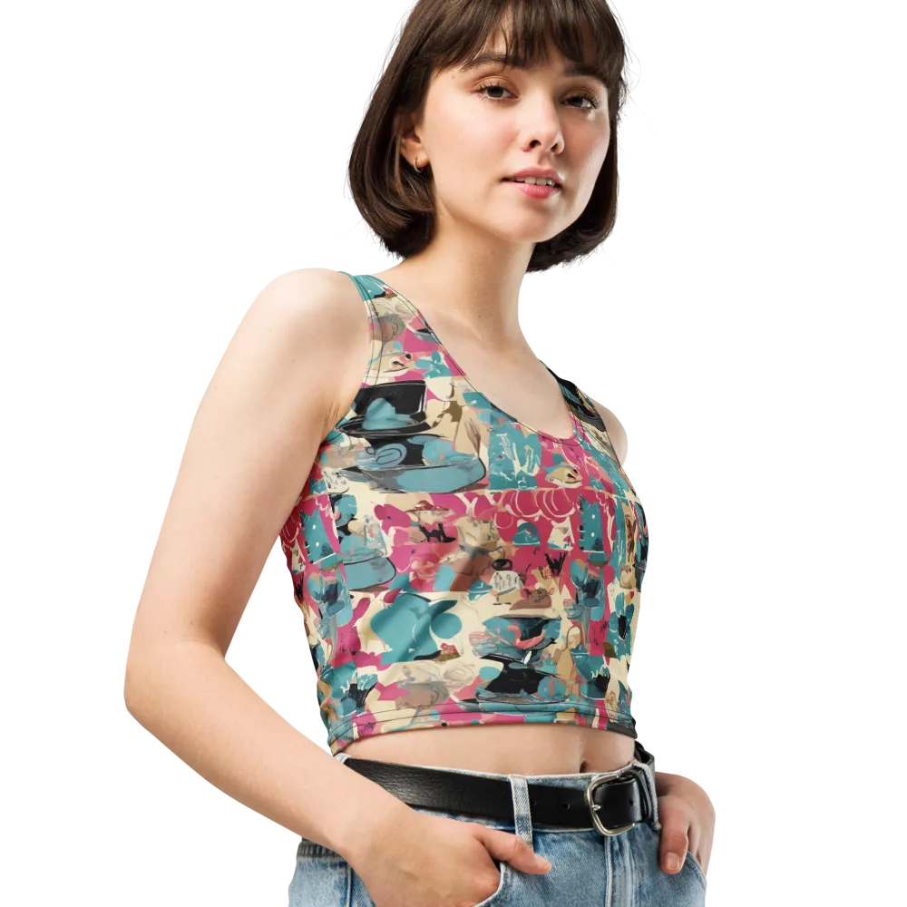 Cabinet of Curiosities on Crop Top — Right Front