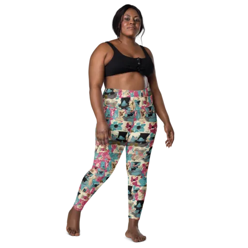 Cabinet of Curiosities on a Leggings with Pockets