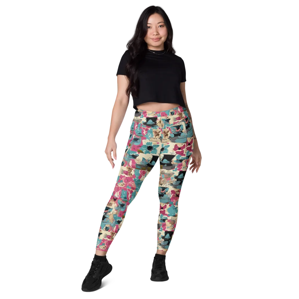 Cabinet of Curiosities on Leggings with Pockets — Front