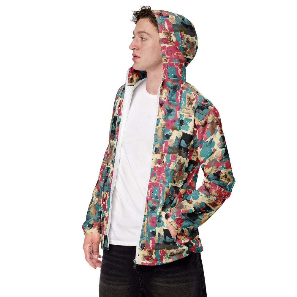Cabinet of Curiosities on Men's Windbreaker — Left Front