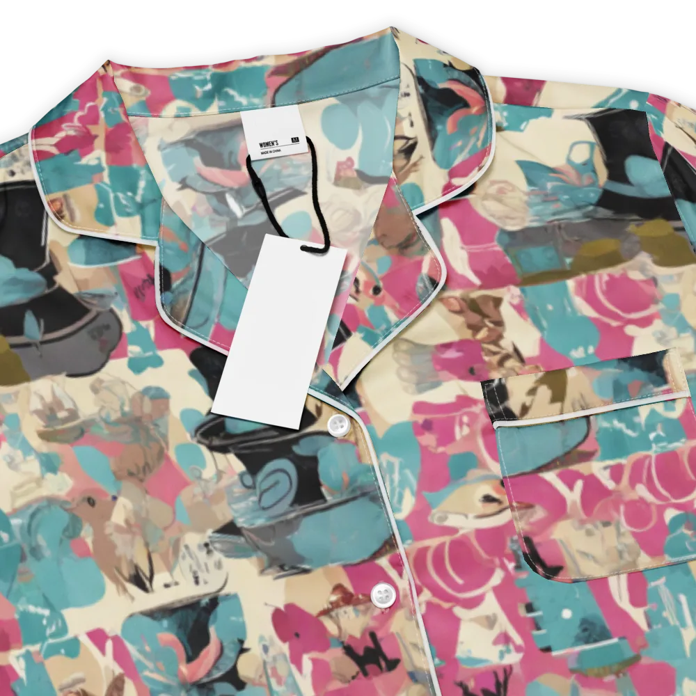 Cabinet of Curiosities on Women's Short Sleeve Pajama Top — Product details