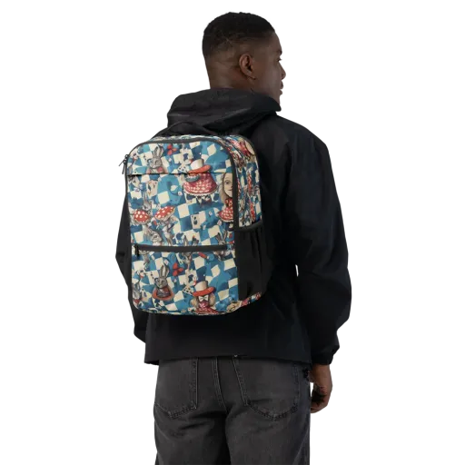 Wonderland Checkmate on a Utility Backpack