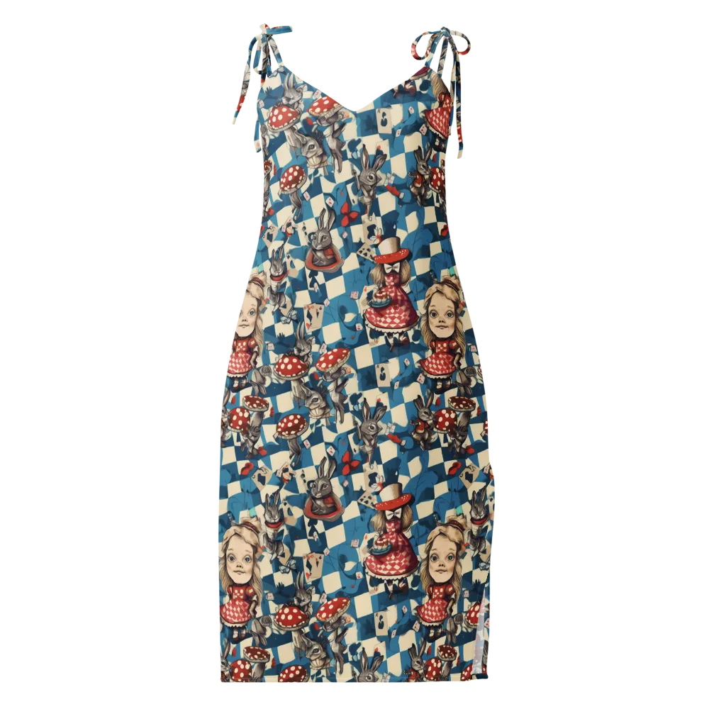 Wonderland Checkmate on Slip Dress — Front