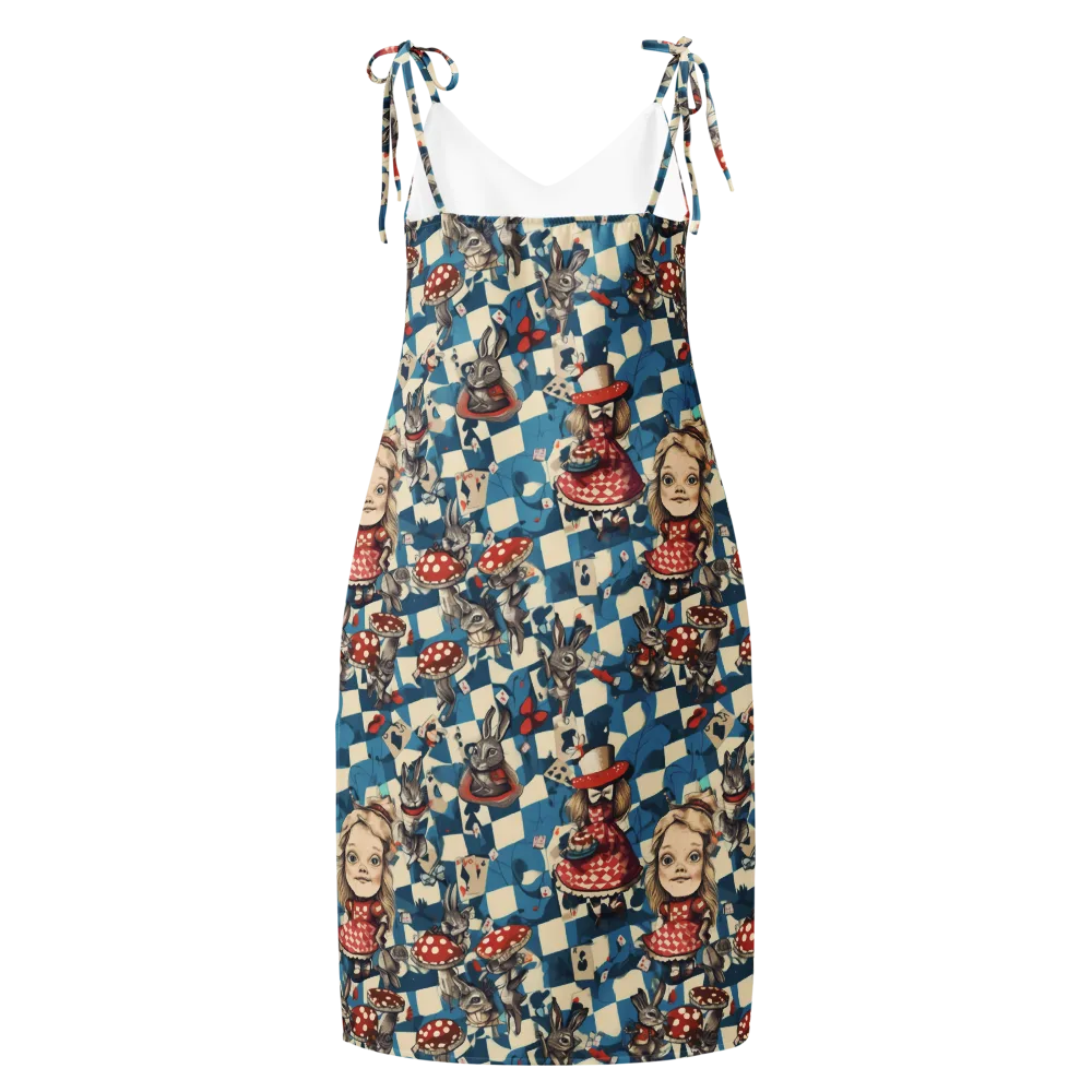 Wonderland Checkmate on Slip Dress — Back