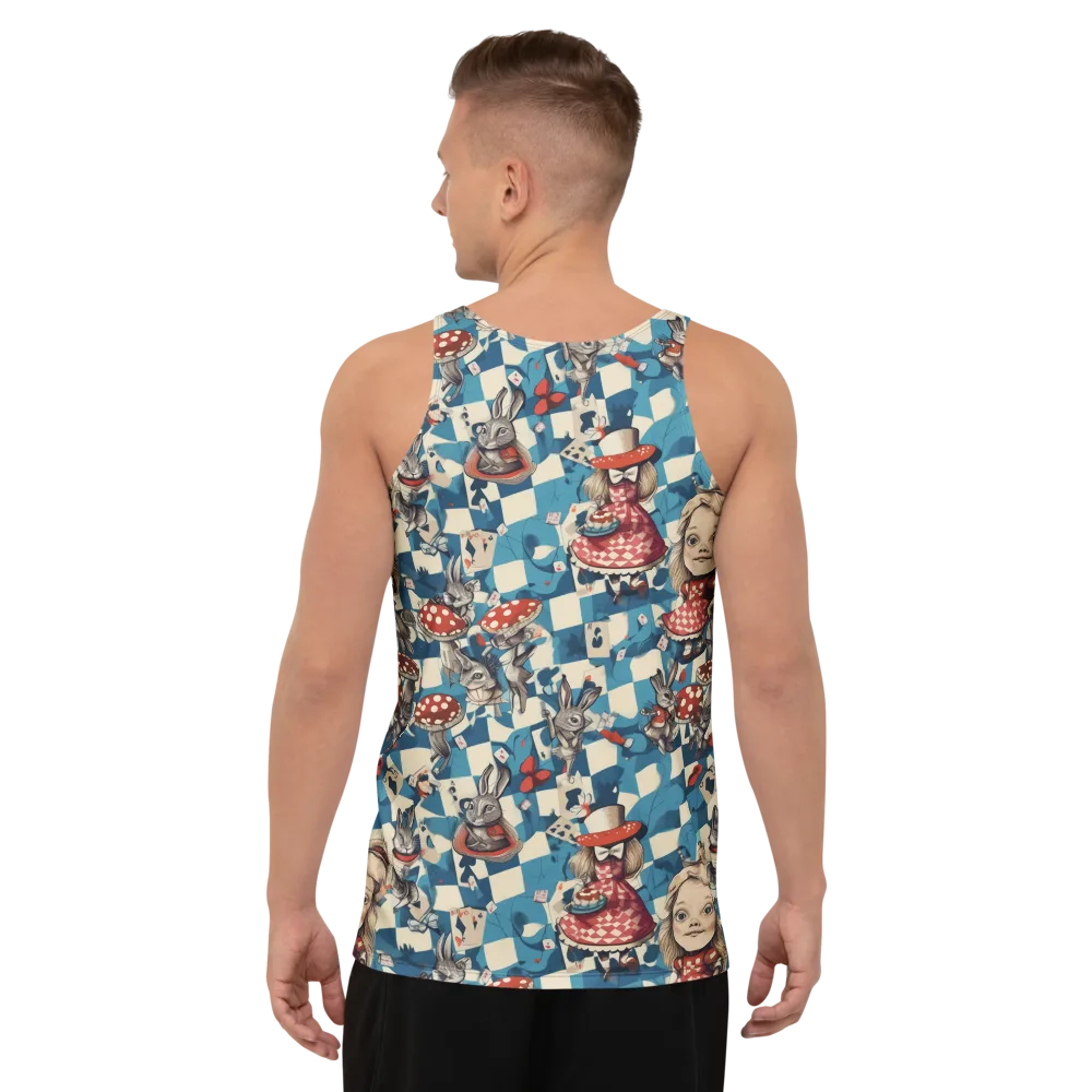 Wonderland Checkmate on Men's Tank Top — Back