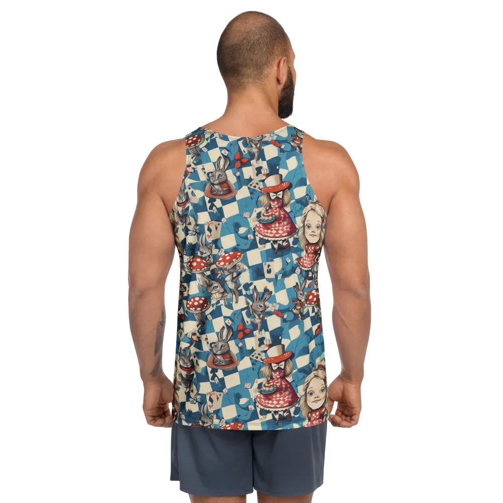 Wonderland Checkmate on Men's Tank Top — Back