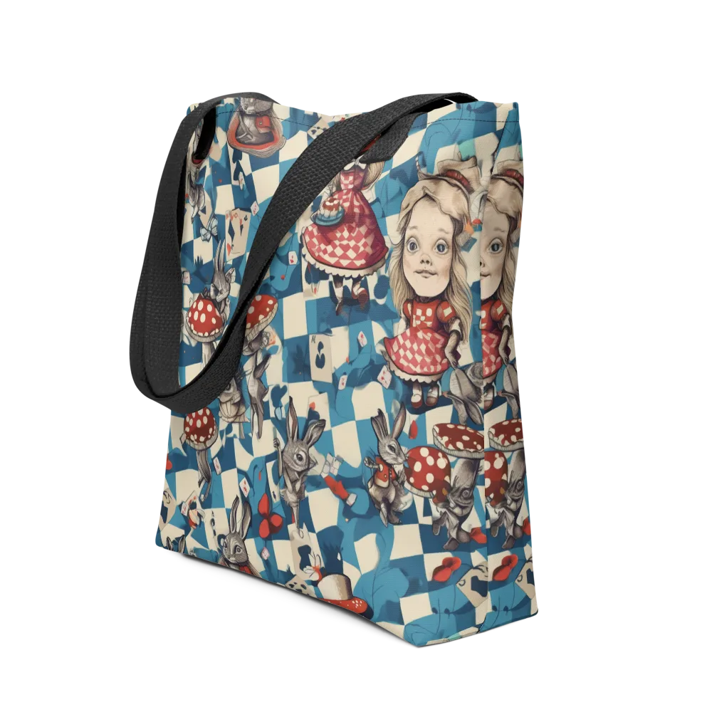 Wonderland Checkmate on Tote Bag — Front