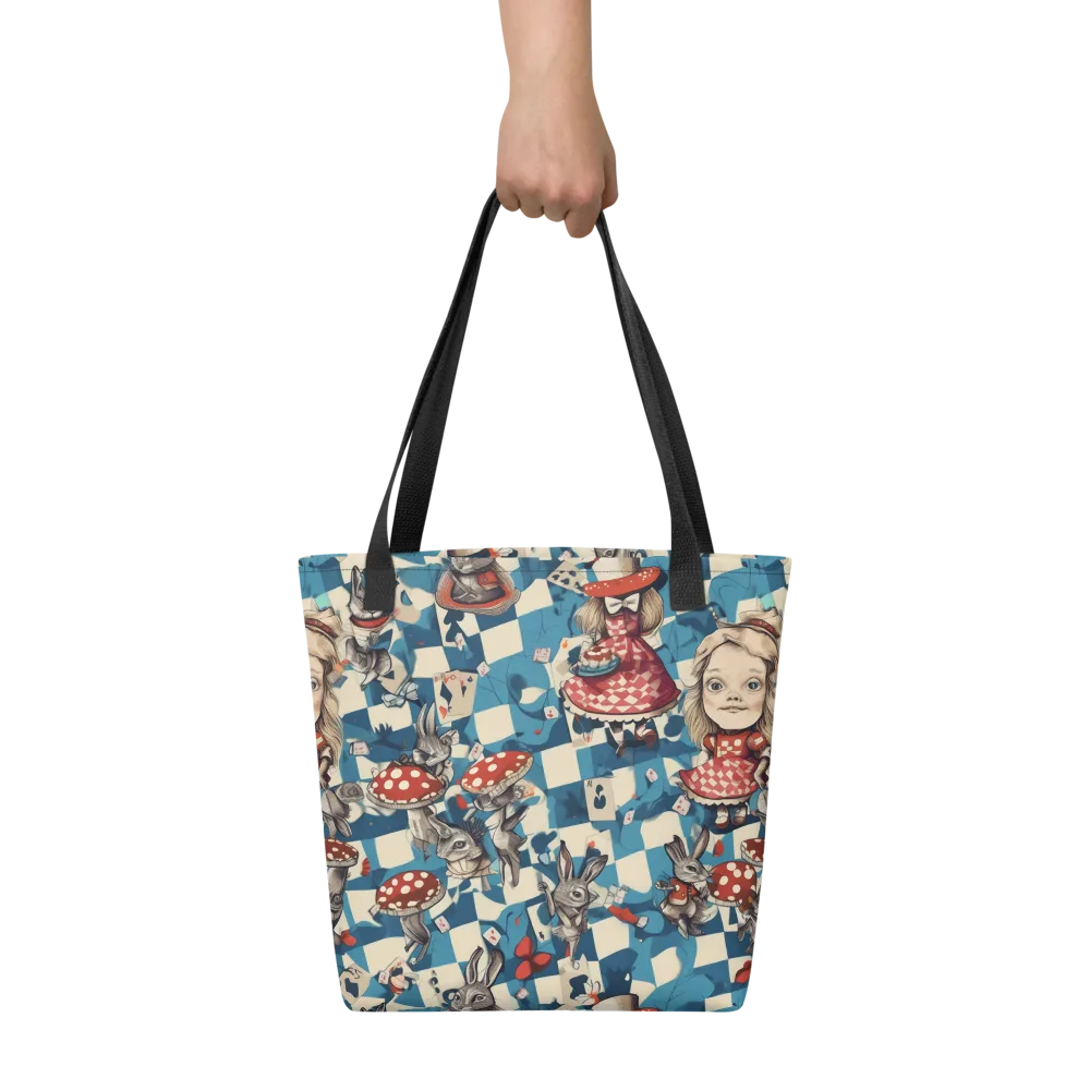 Wonderland Checkmate on Tote Bag — Front