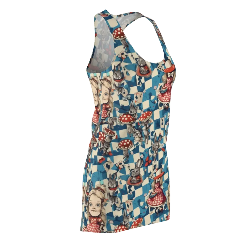 Wonderland Checkmate on Racerback Dress — Front Side