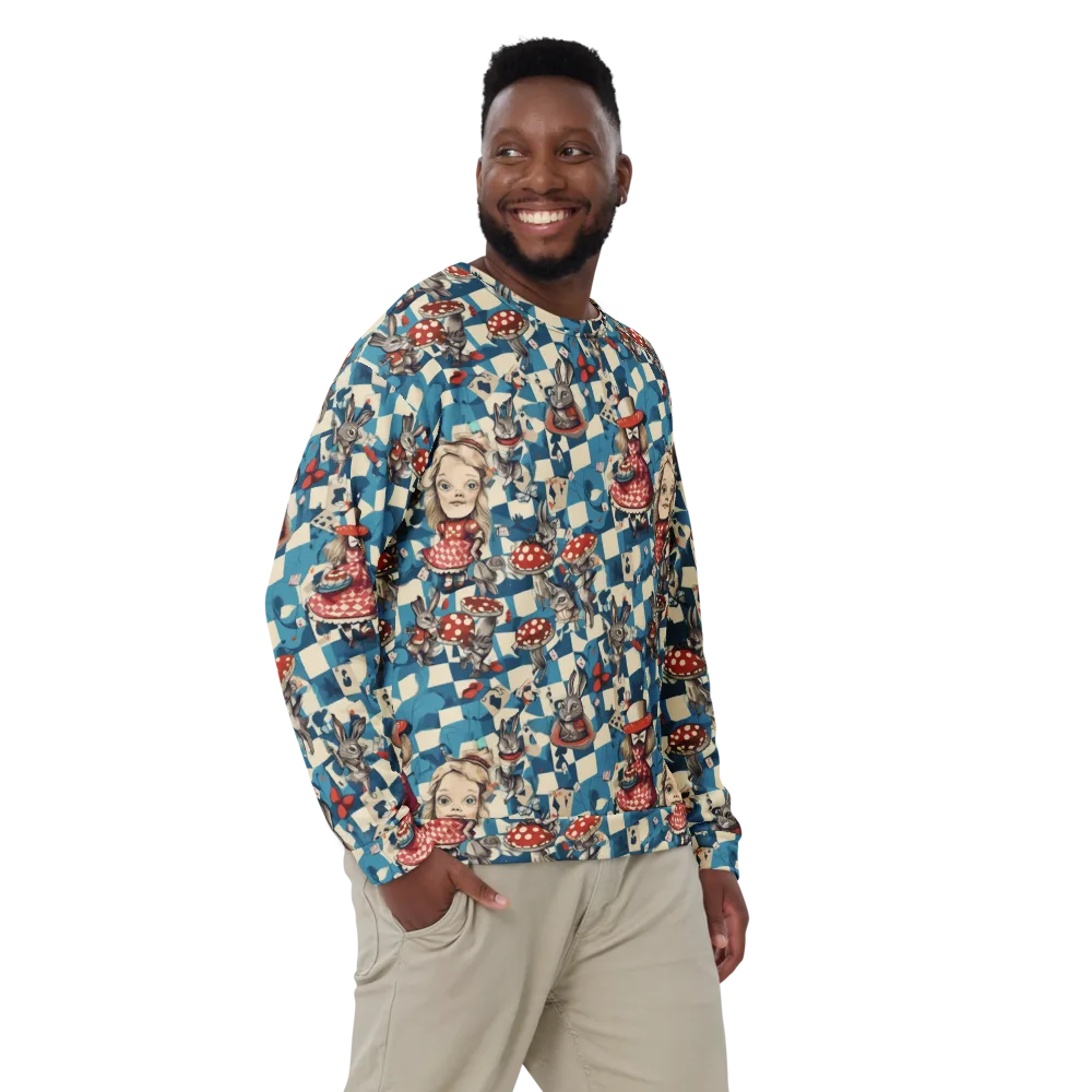Wonderland Checkmate on Sweatshirt — Front