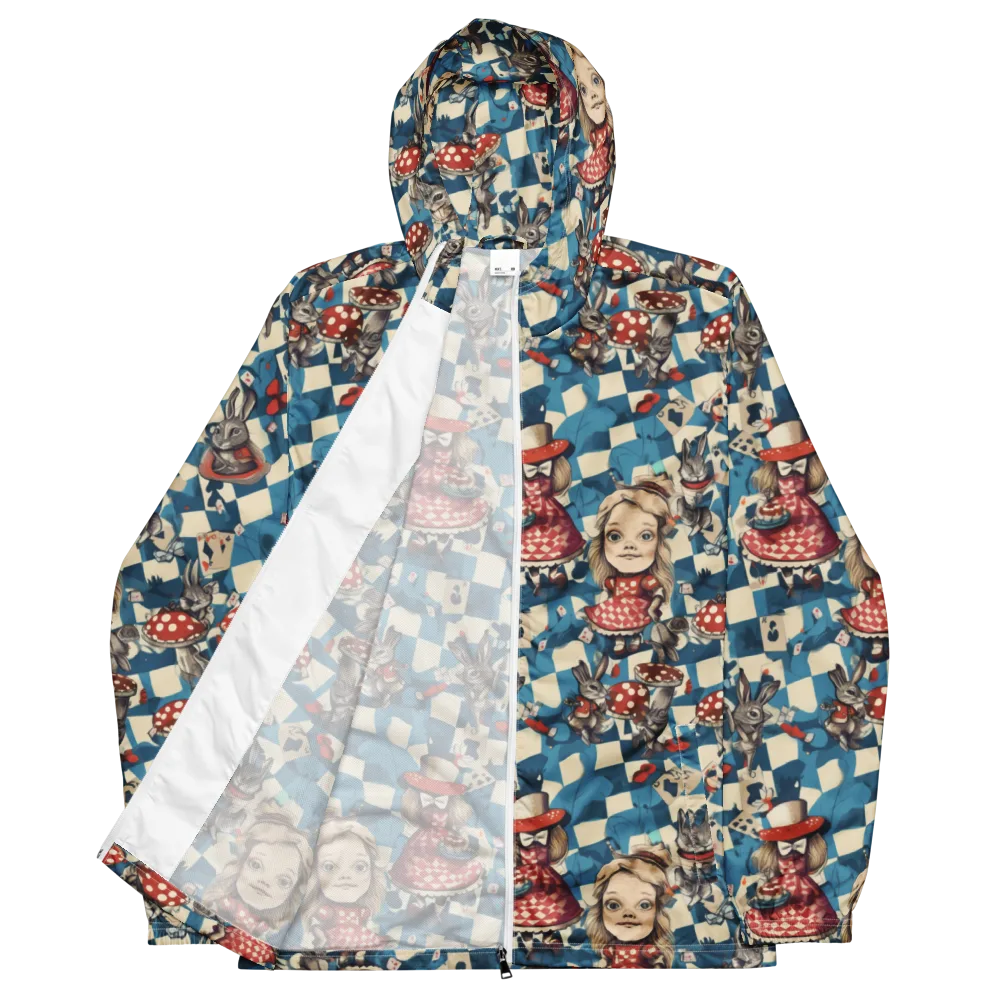 Wonderland Checkmate on Men's Windbreaker — Front