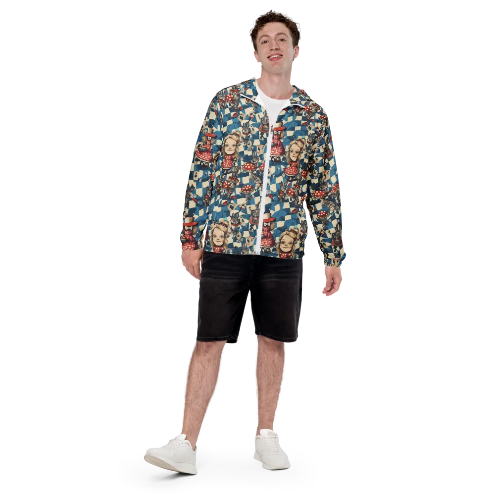 Wonderland Checkmate on Men's Windbreaker — Front