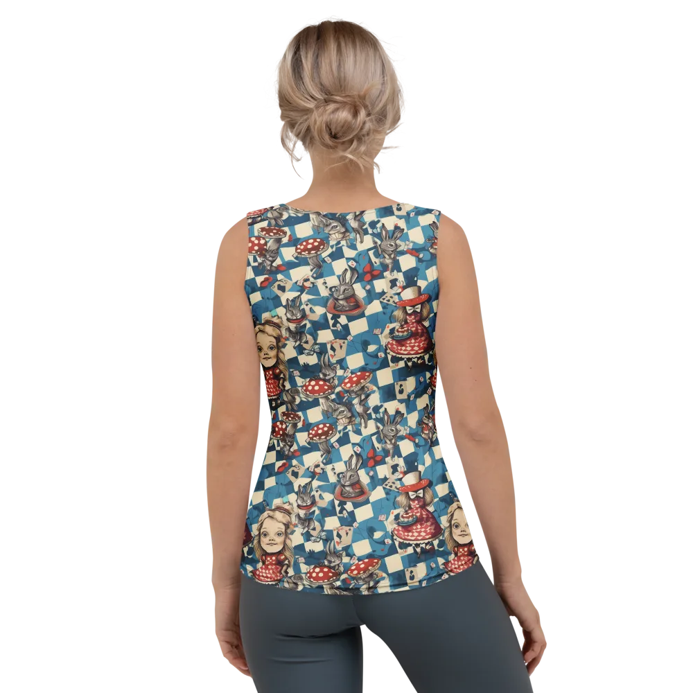 Wonderland Checkmate on Women's Tank Top — Back