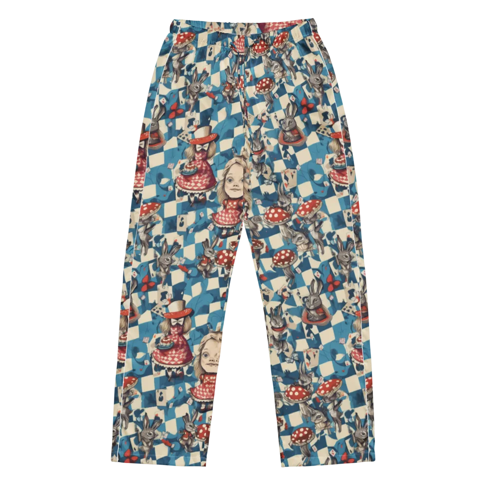Wonderland Checkmate on Women's Pajama Pants — Front