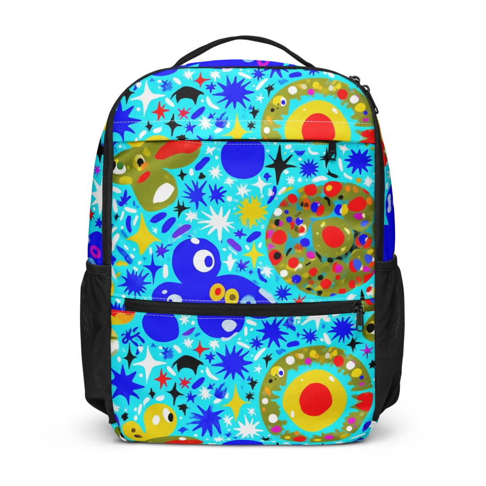 Cosmic Critter Bloom on Utility Backpack — Front