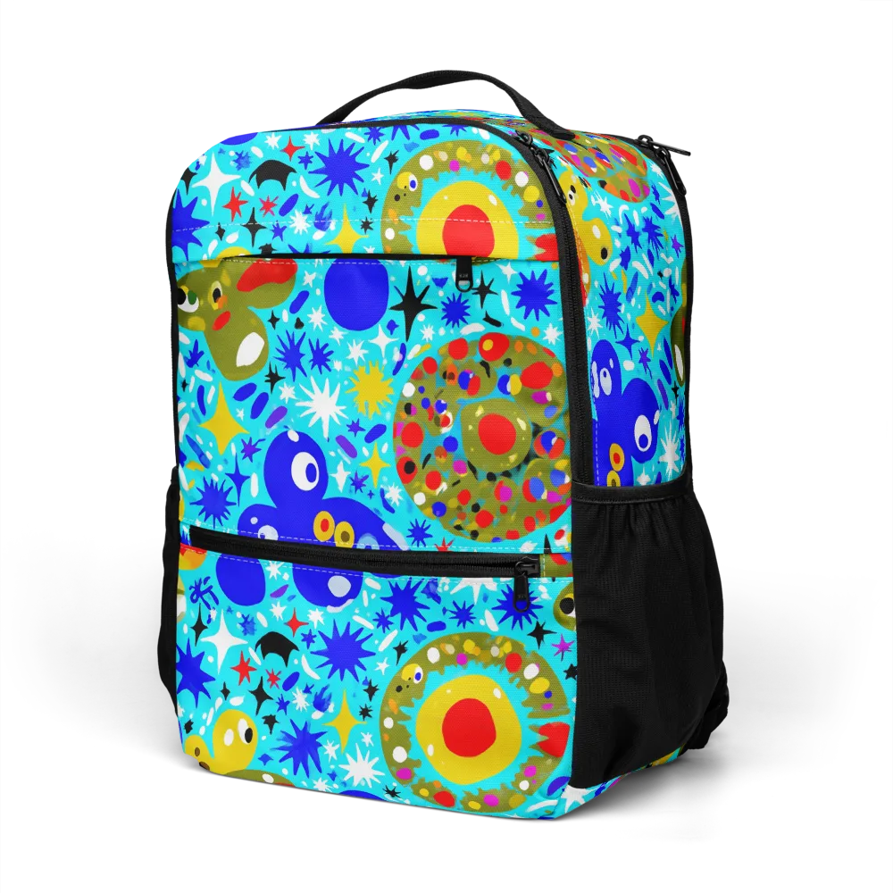 Cosmic Critter Bloom on Utility Backpack — Left Front