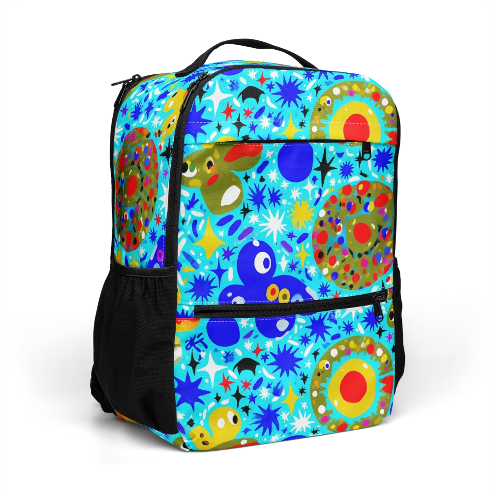 Cosmic Critter Bloom on Utility Backpack — Right Front