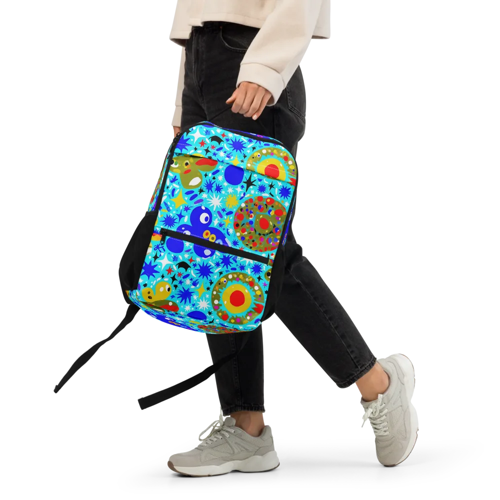 Cosmic Critter Bloom on Utility Backpack — Front