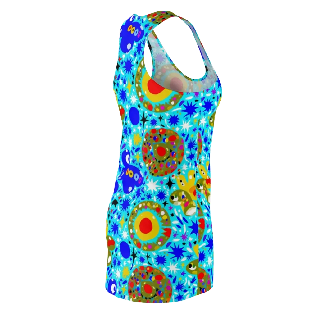 Cosmic Critter Bloom on Racerback Dress — Back Side
