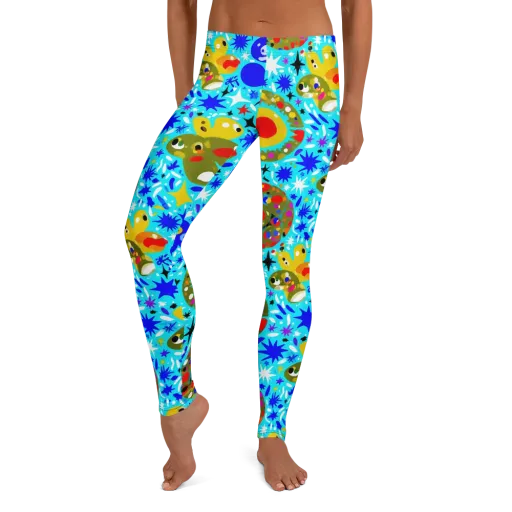 Cosmic Critter Bloom on a Leggings