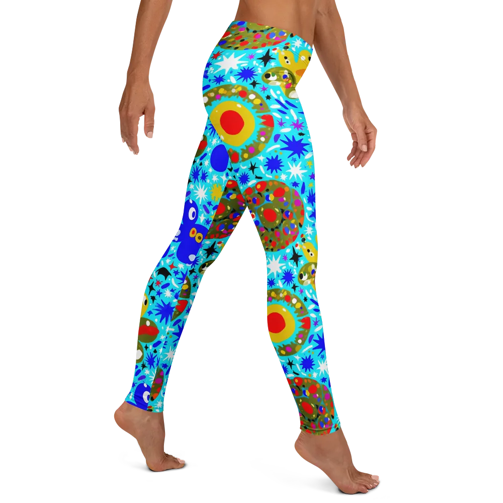 Cosmic Critter Bloom on Leggings — Right