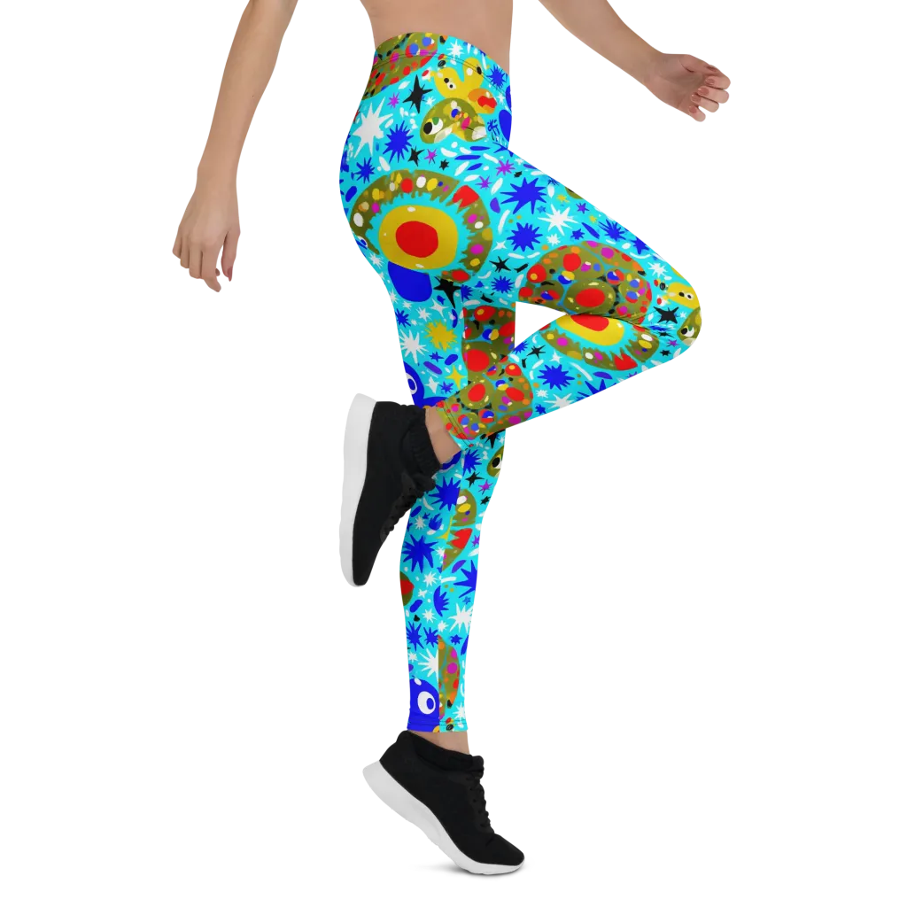 Cosmic Critter Bloom on Leggings — Right