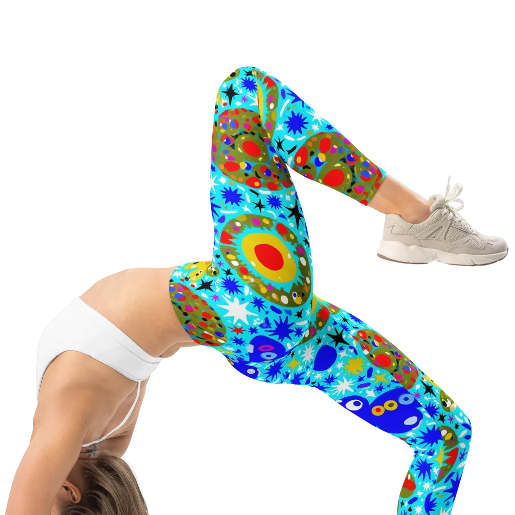 Cosmic Critter Bloom on Leggings — Right