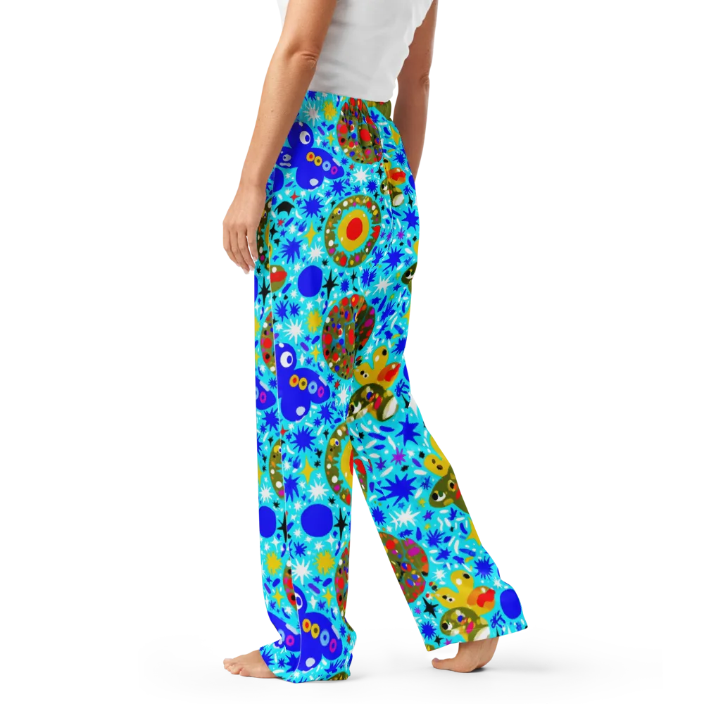 Cosmic Critter Bloom on Women's Pajama Pants — Left