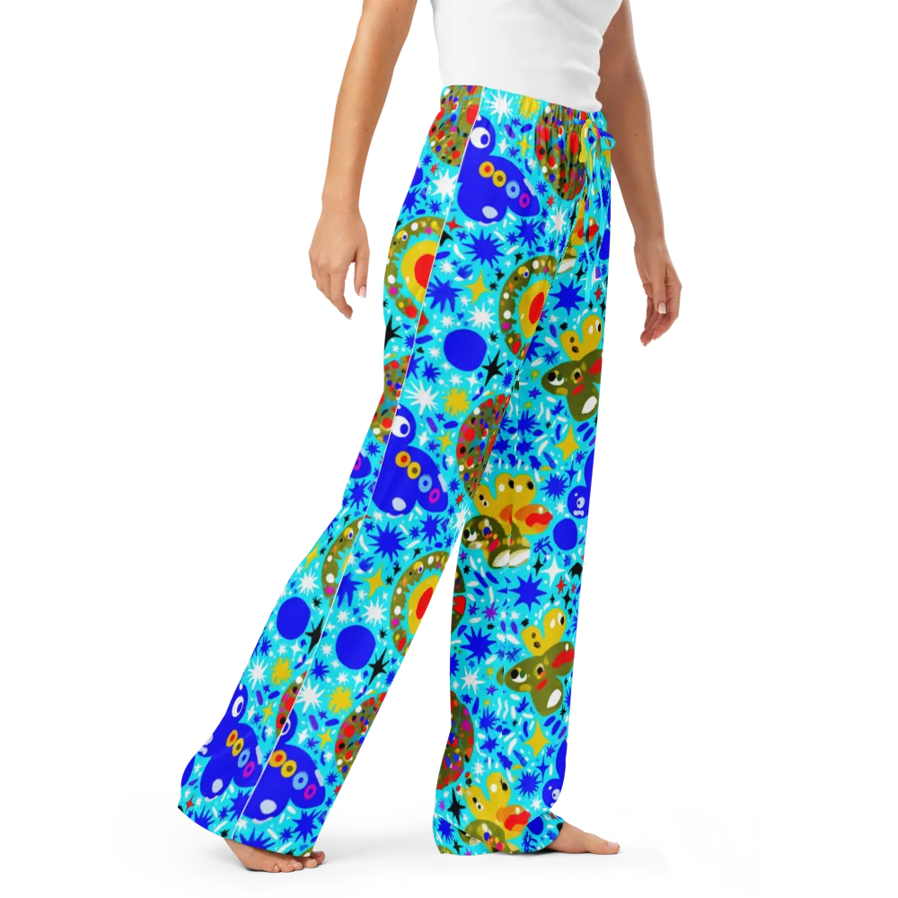 Cosmic Critter Bloom on Women's Pajama Pants — Right Front