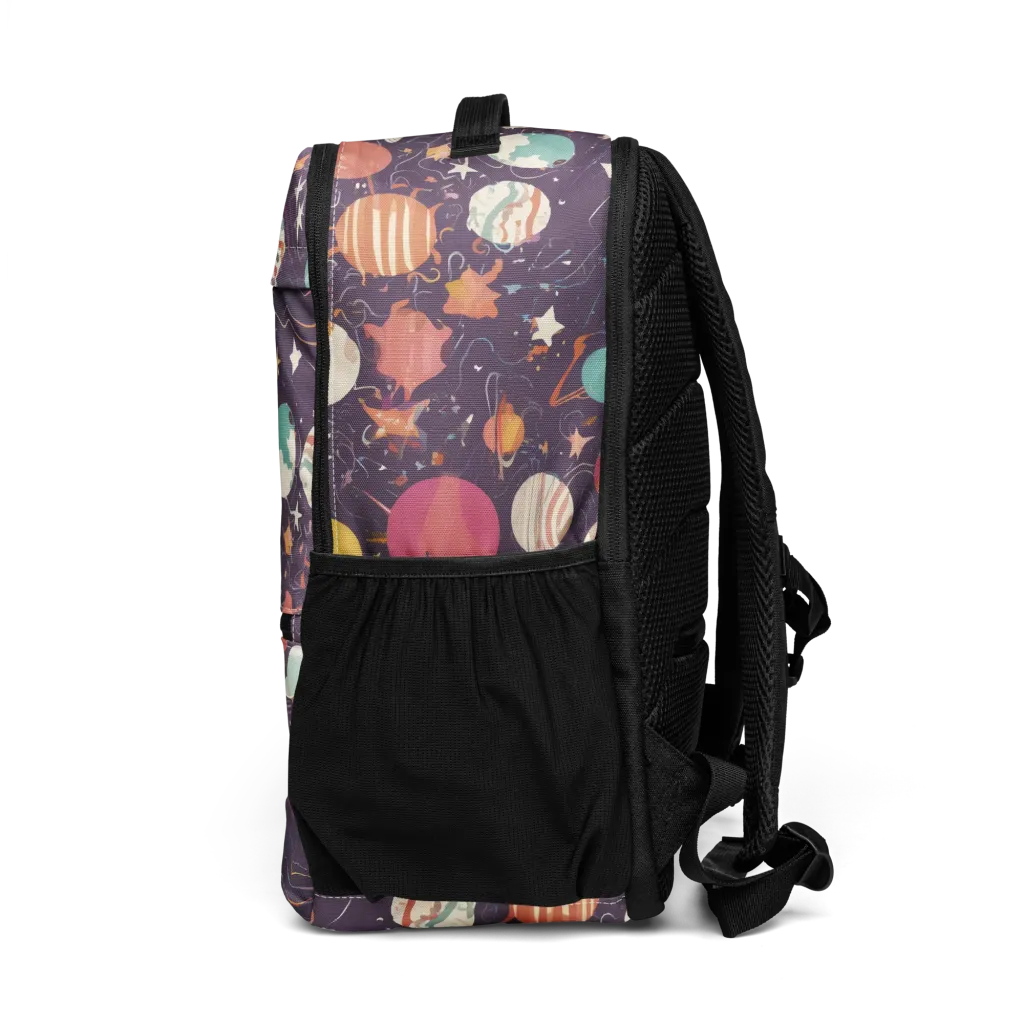 Saturn After Dark on Utility Backpack — Left