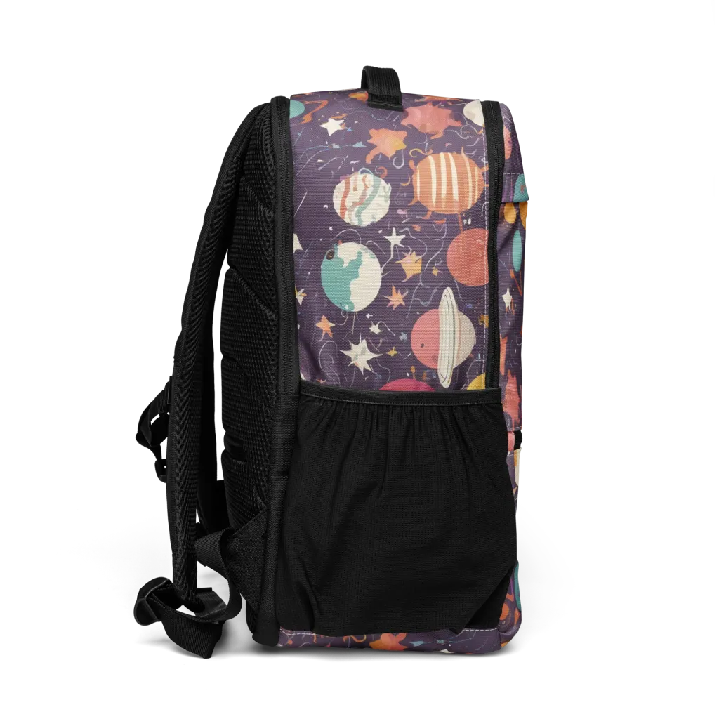 Saturn After Dark on Utility Backpack — Right
