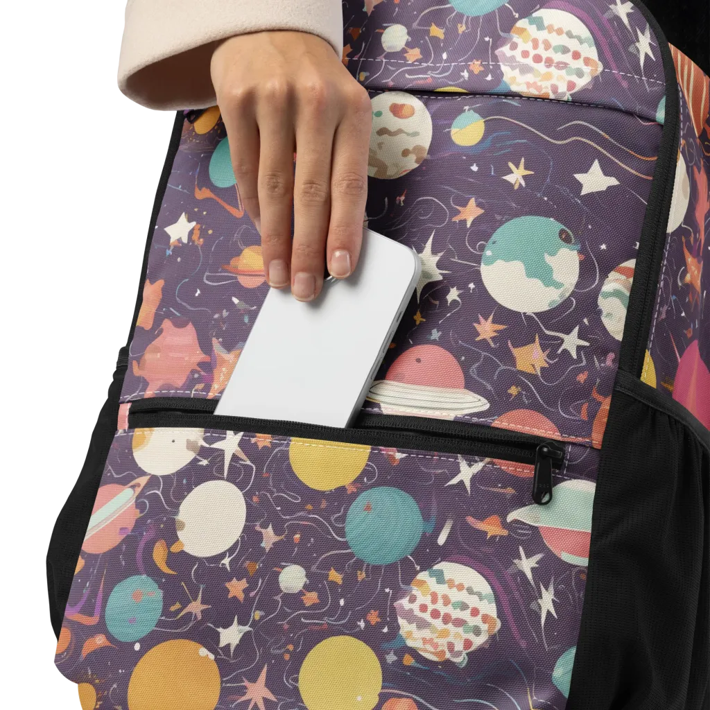 Saturn After Dark on Utility Backpack — Product details