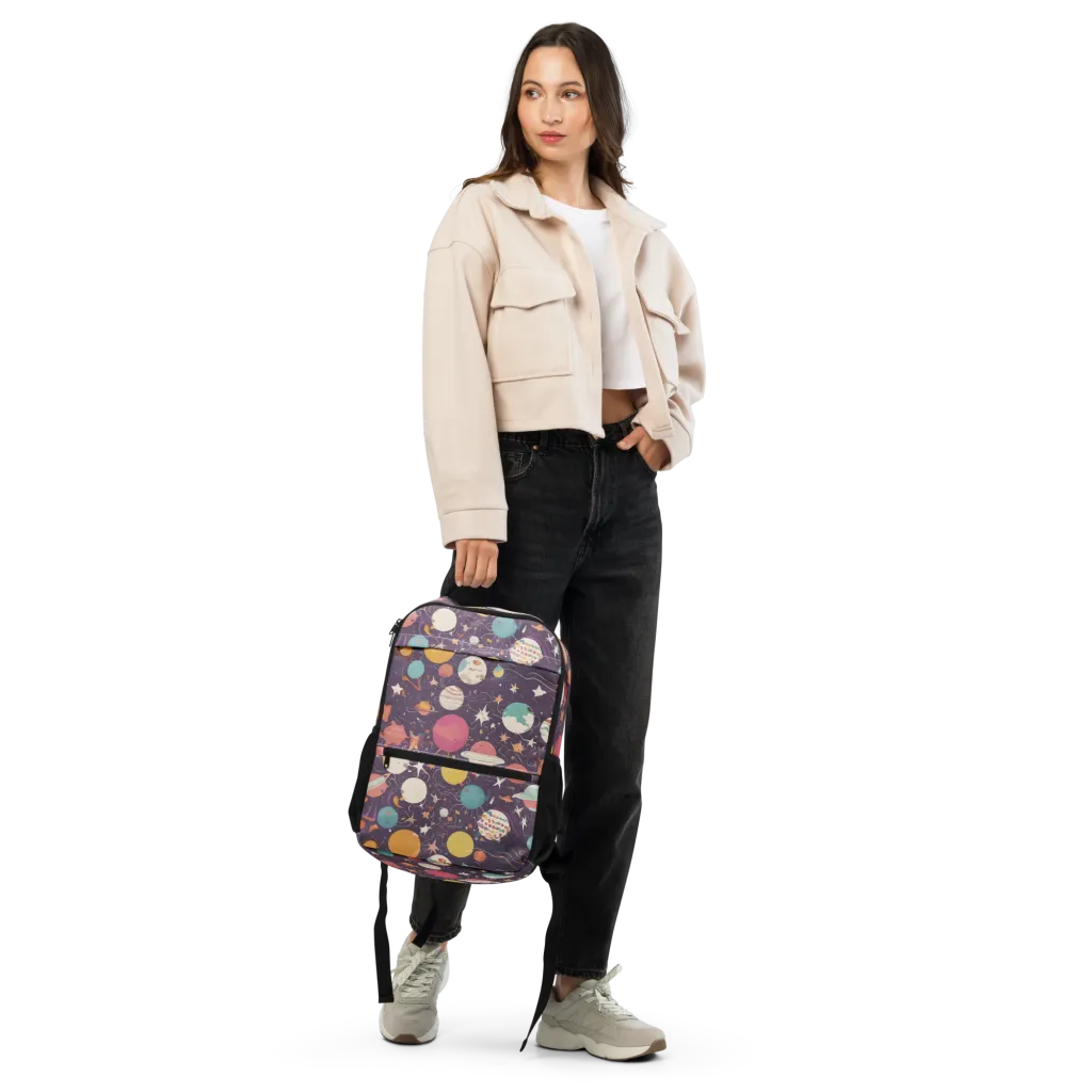 Saturn After Dark on Utility Backpack — Front