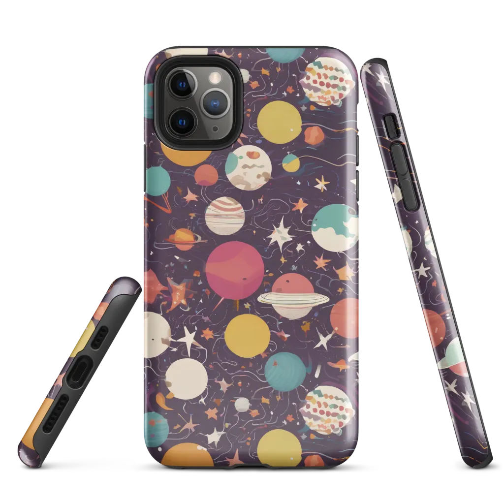 Saturn After Dark on Tough Case for iPhone® — Front