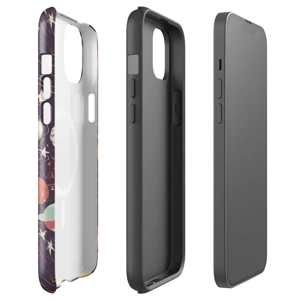 Saturn After Dark on MagSafe Tough Case for iPhone® — Front