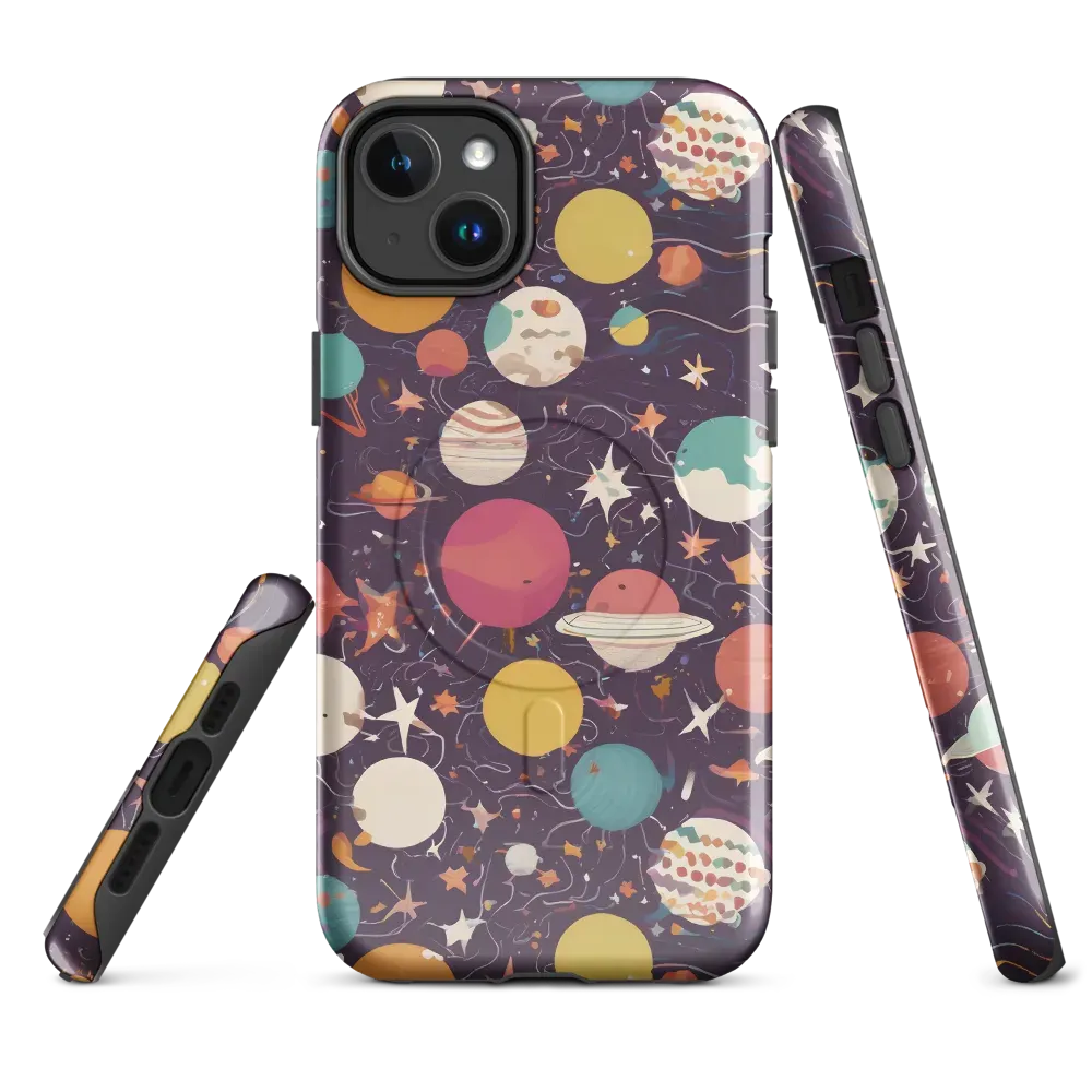 Saturn After Dark on MagSafe Tough Case for iPhone® — Front