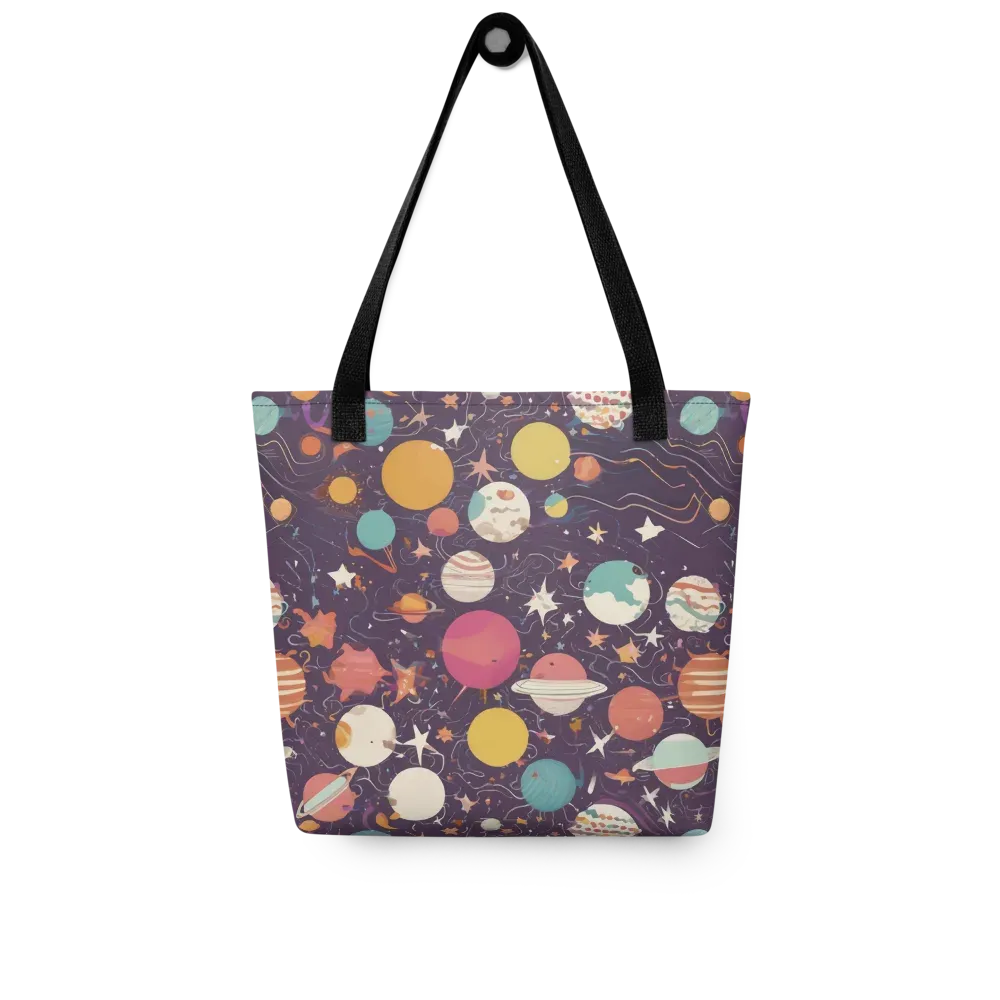 Saturn After Dark on Tote Bag — Front