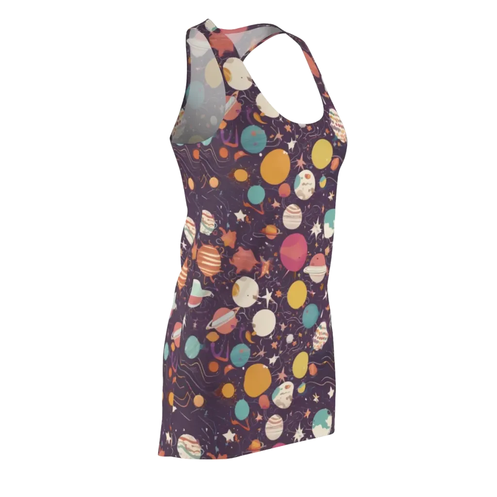Saturn After Dark on Racerback Dress — Front Side