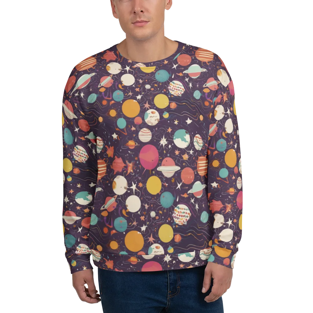 Saturn After Dark on Sweatshirt — Front