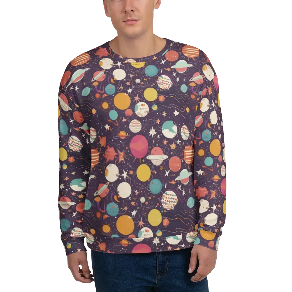 Saturn After Dark on Sweatshirt — Front