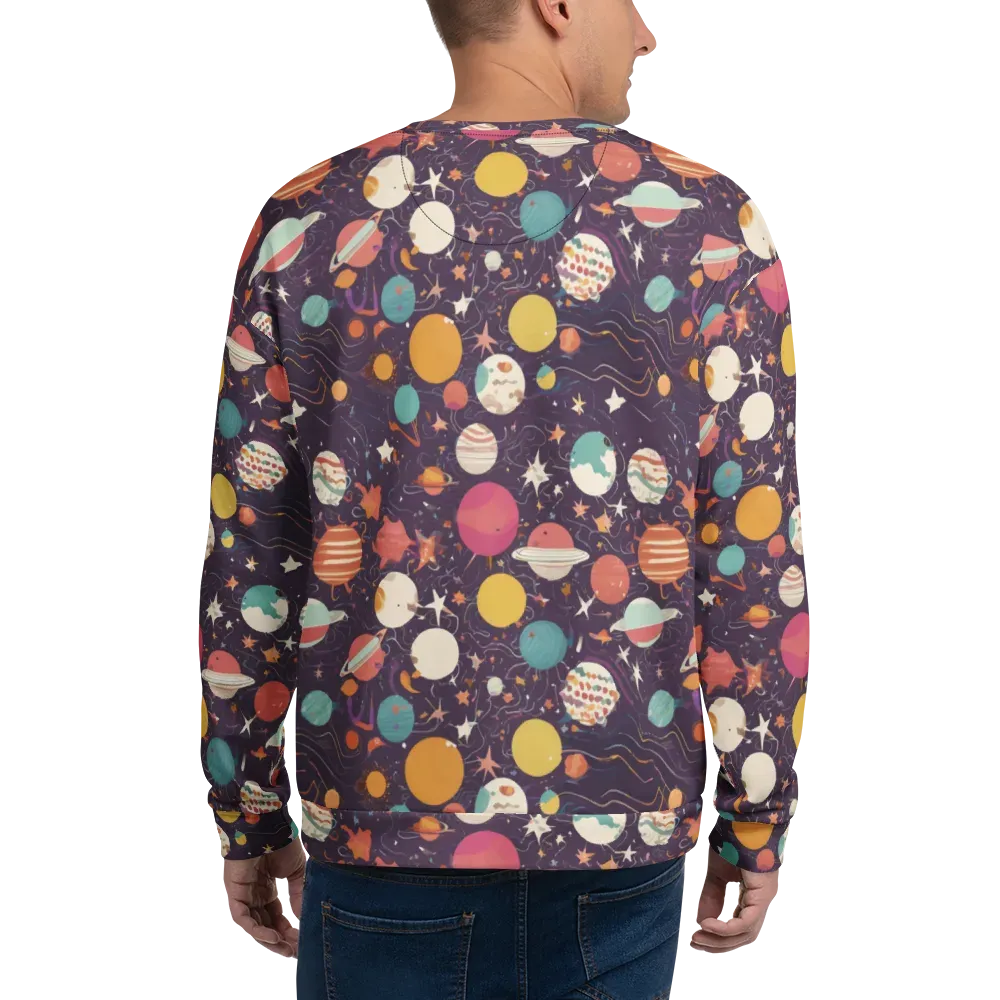 Saturn After Dark on Sweatshirt — Back