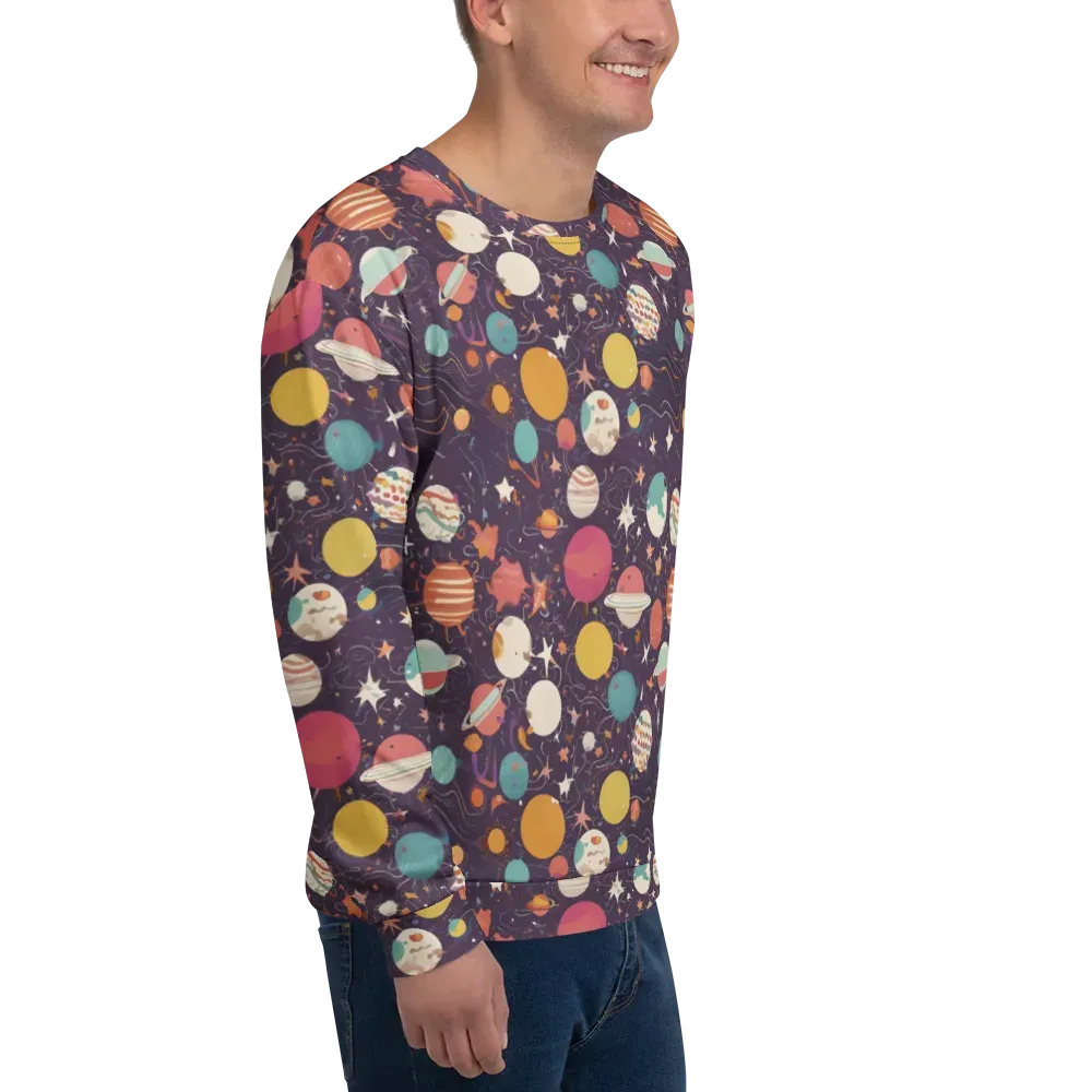 Saturn After Dark on Sweatshirt — Right Front