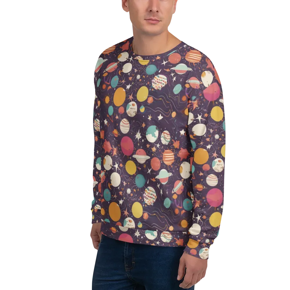 Saturn After Dark on Sweatshirt — Left Front