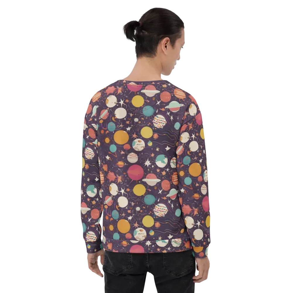 Saturn After Dark on Sweatshirt — Back