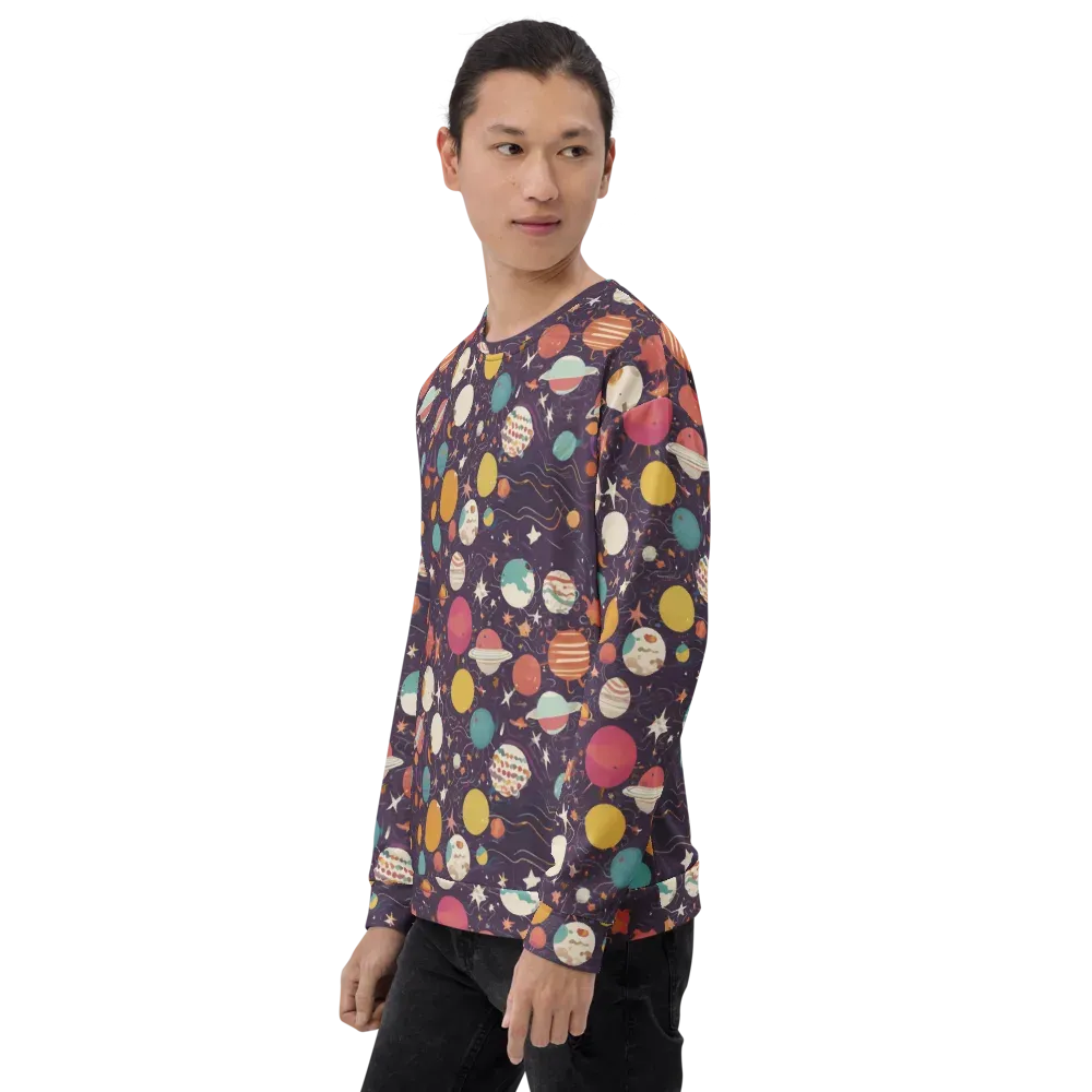 Saturn After Dark on Sweatshirt — Left Front